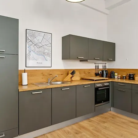Апартаменты Mel&bens Loft-appartements Terrasse Weserstadion Бремен