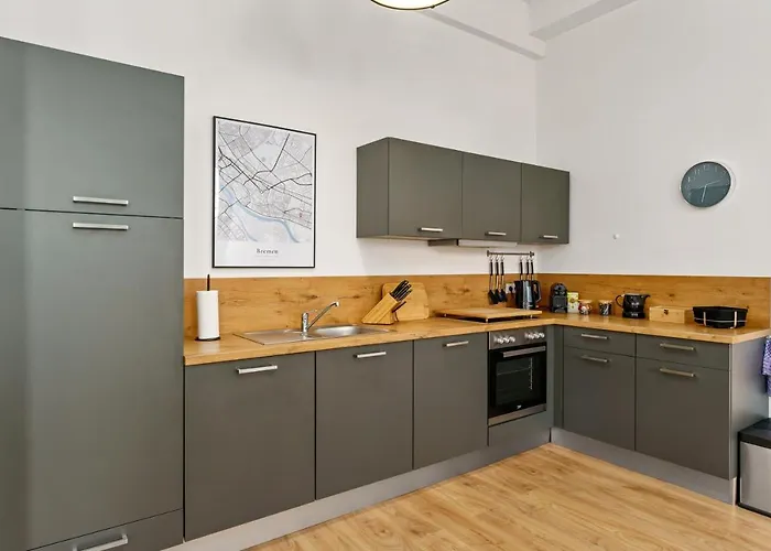 Daire Mel&bens Loft-appartements Terrasse Weserstadion Bremen